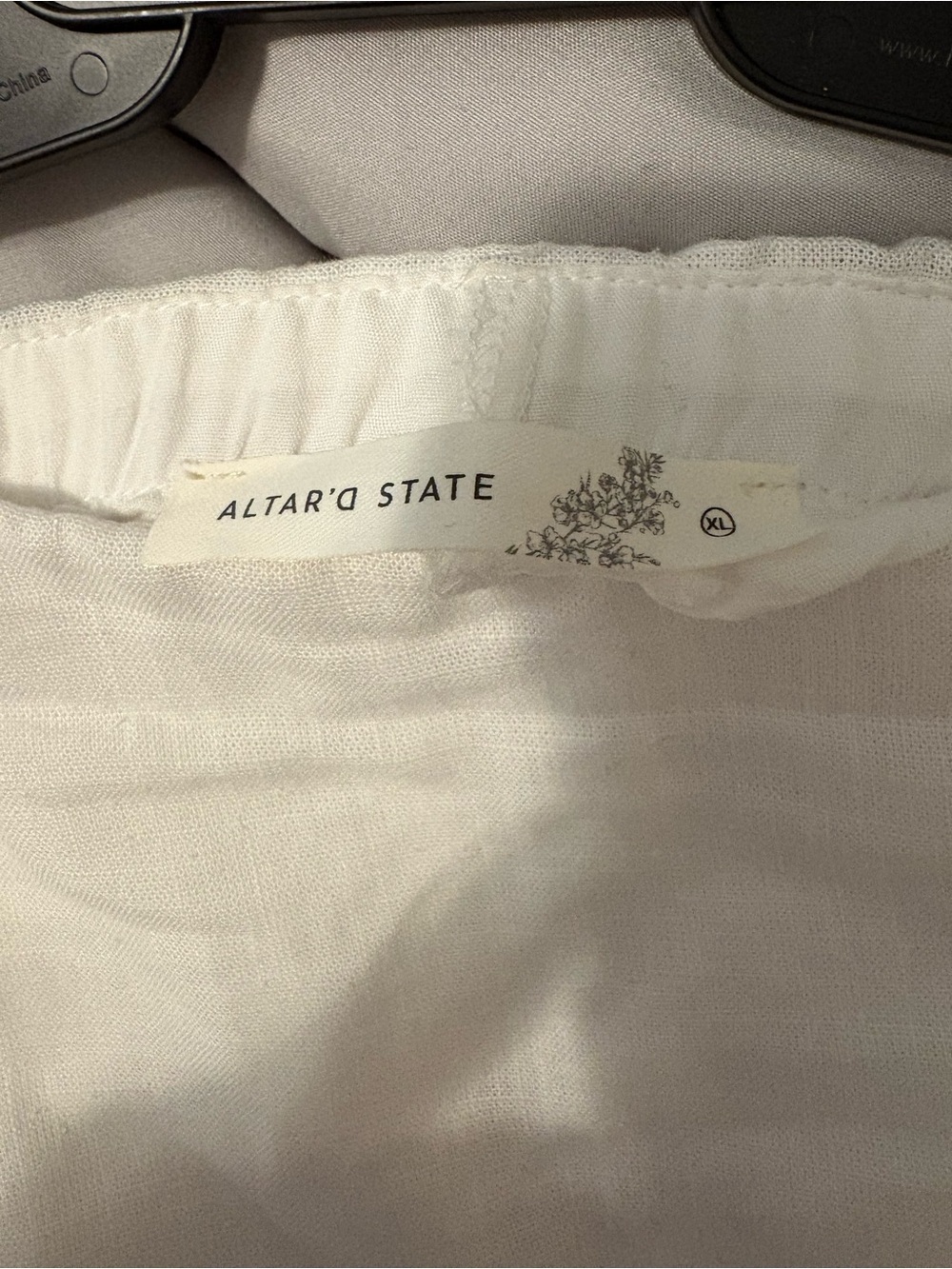 Altar'd State White Linen Mini Skirt - Picture 3 of 3